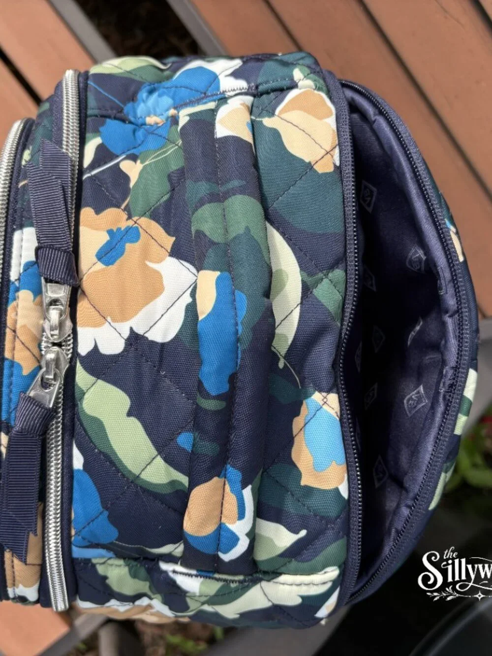 Vera Bradley Immersed Blooms Travel Backpack in Performance Twill